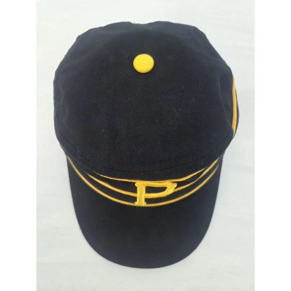Vtg Pittsburgh Pirates Pillbox Youth Hat BWM Global Trib Total Media Strapback